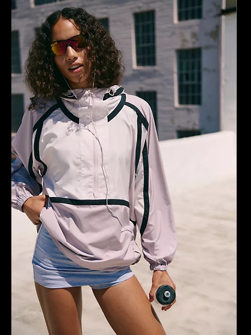 NWOT Free People Care FP Like The Wind Colorblock Jacket in Goal Post Combo - Picture 13 of 13